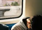 Person in train